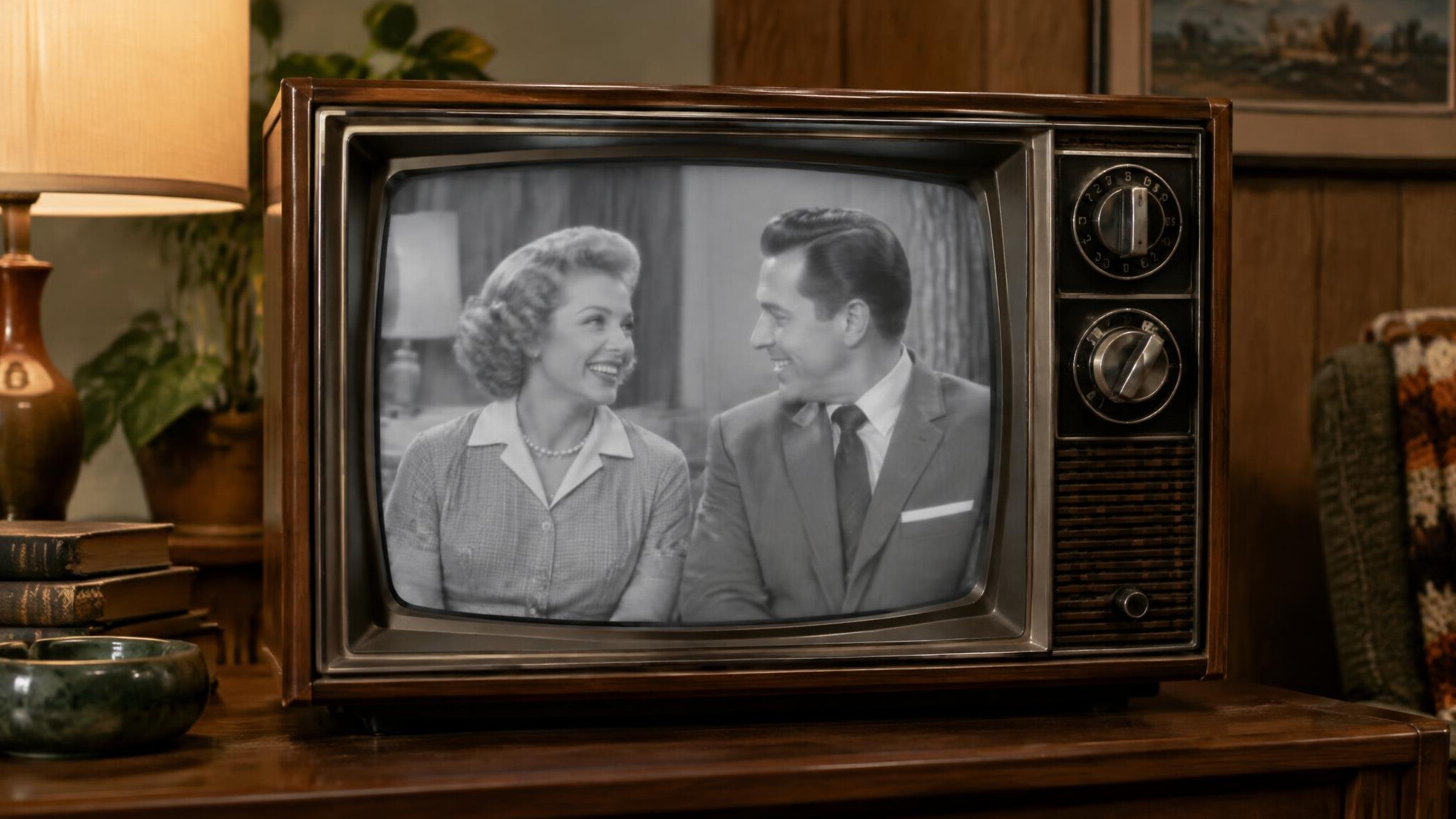 vintage television set