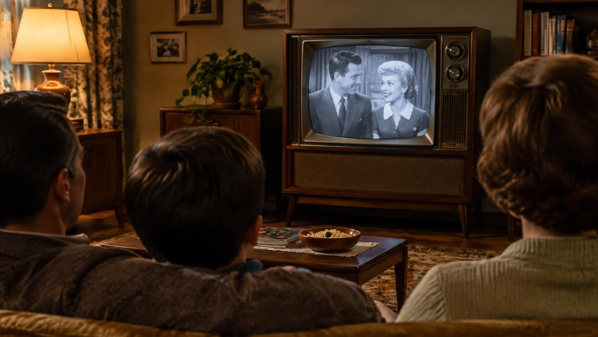 people watching old tv shows