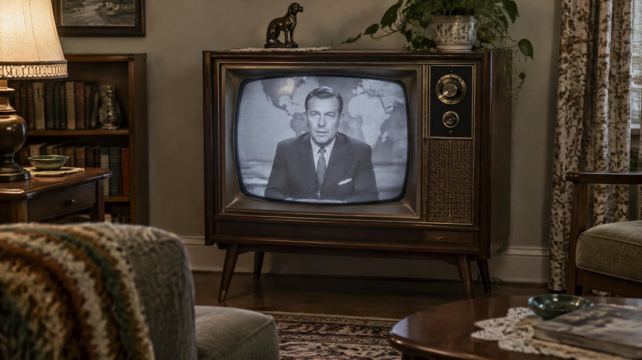 vintage television set