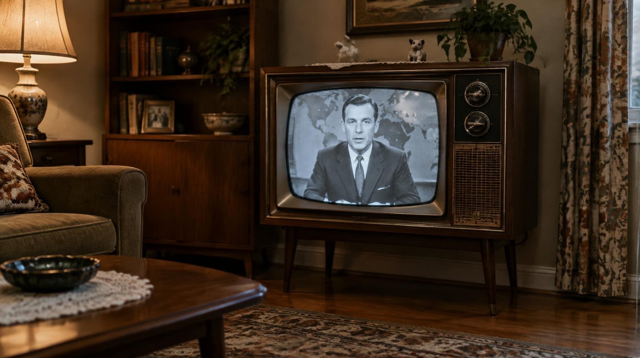 vintage television set