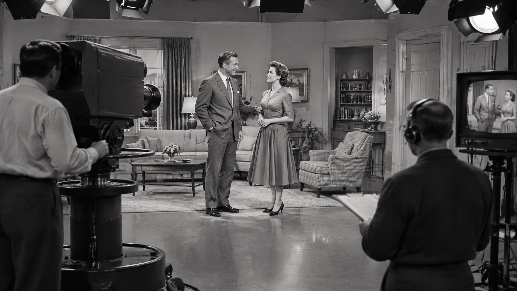vintage television studio