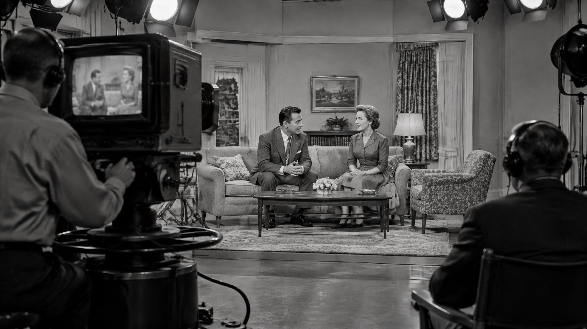 vintage television studio