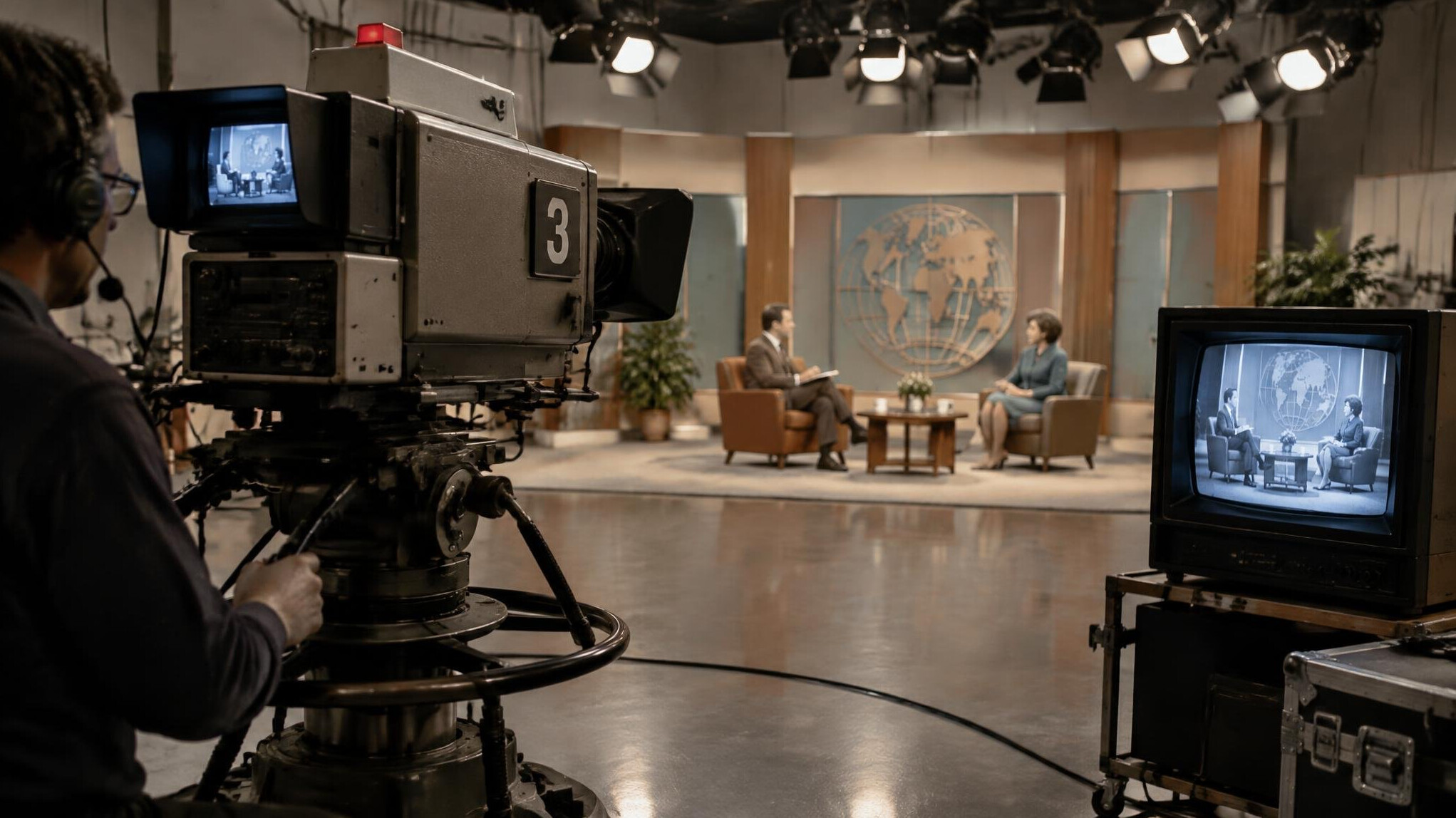 retro tv studio