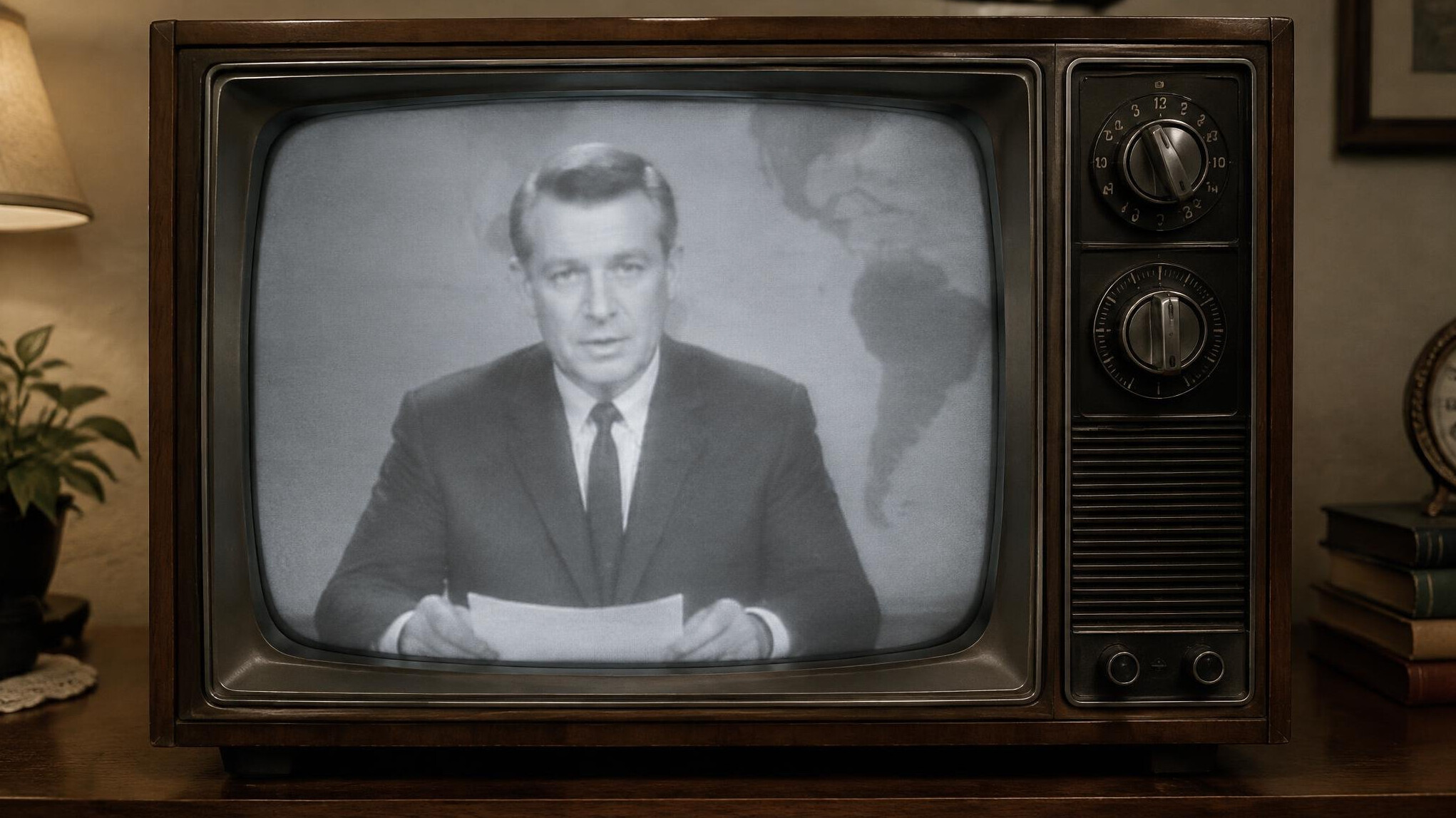 vintage television set