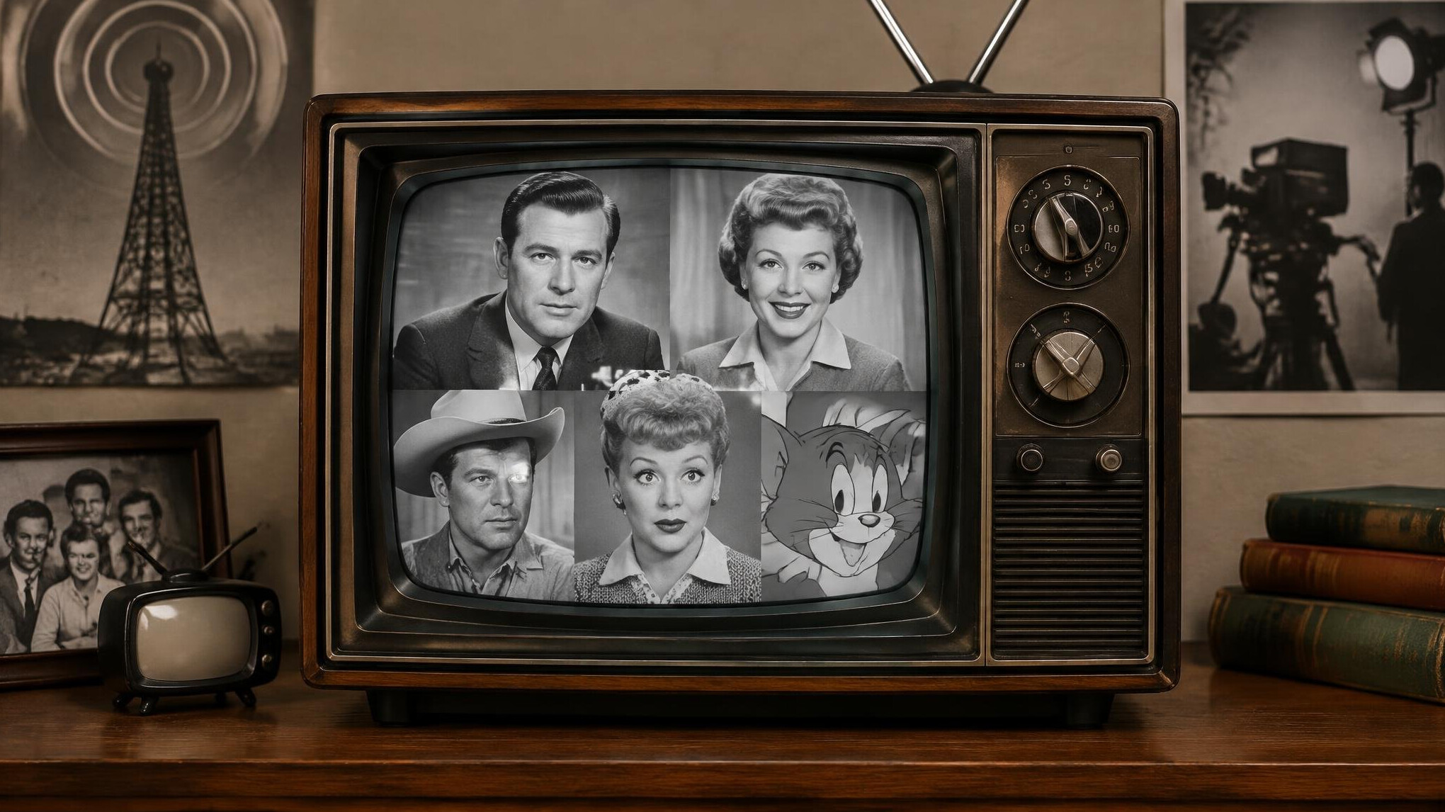 vintage television set