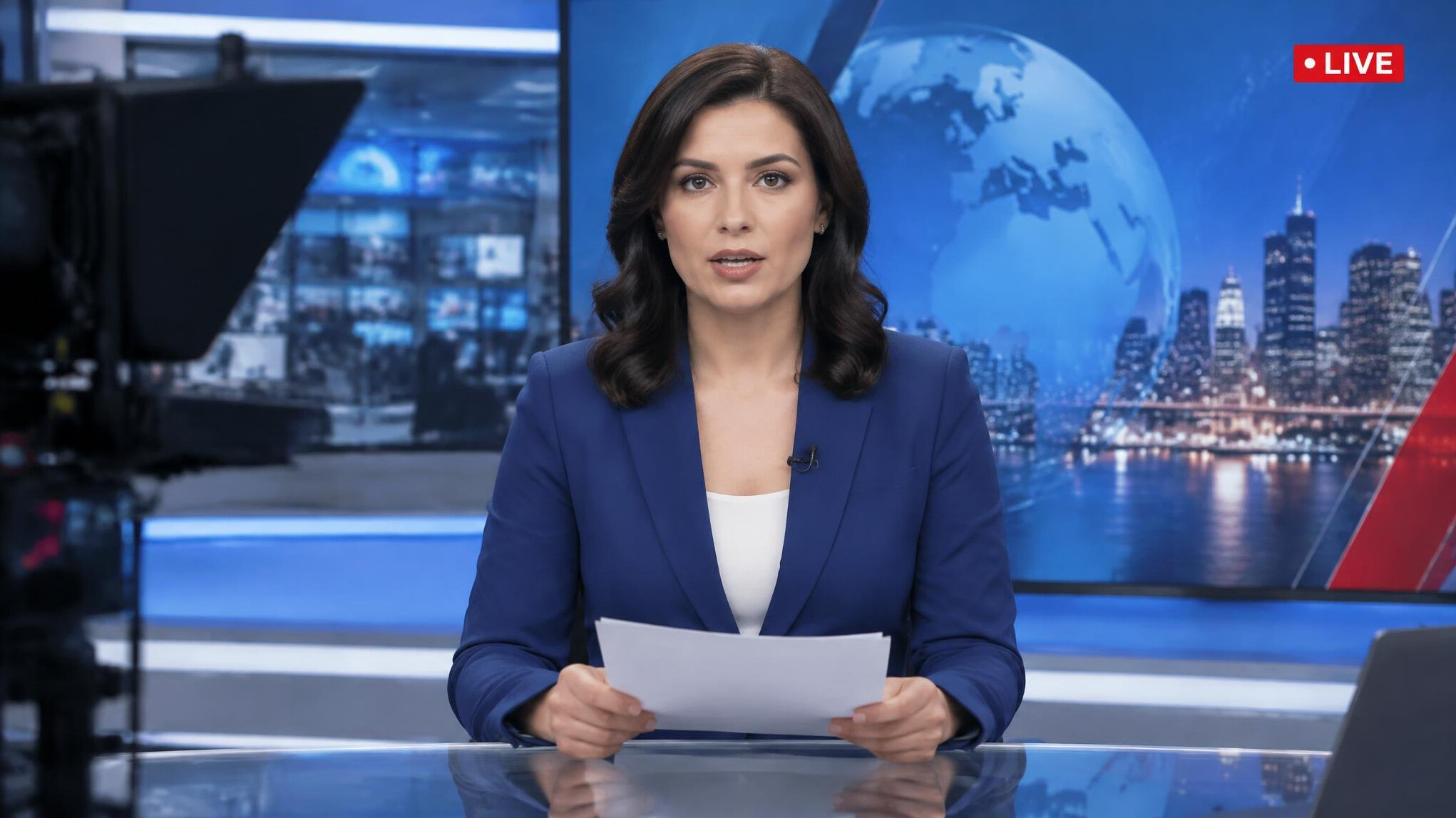 television news broadcast